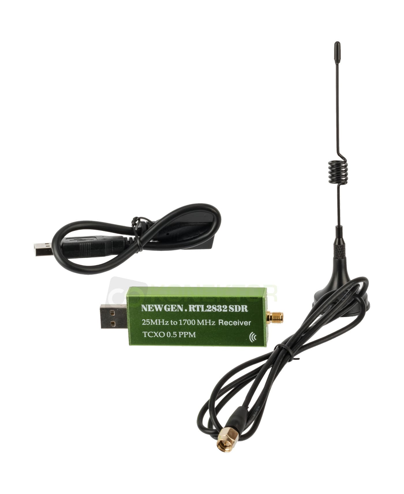Zestaw S300U V2 RTL-SDR RTL2832U + antena Radiora UT-108 - odbiornik SDR szerokopasmowy 25-1750MHz + antena 50cm SMA-M