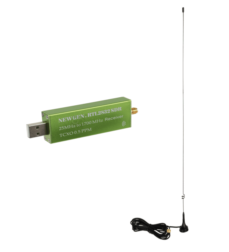 Zestaw S300U V2 RTL-SDR RTL2832U + antena Radiora UT-108 - odbiornik SDR szerokopasmowy 25-1750MHz + antena 50cm SMA-M