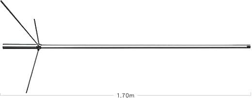 Diamond D777 antena odbiorcza na pasma lotnicze 120/300MHz długość 170cm - do skanerów i odbiorników radiowych