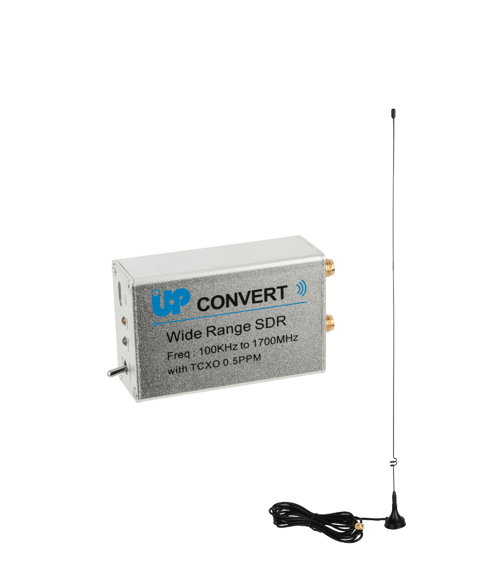 Zestaw N300U V2 RTL-SDR RTL2832U + antena Radiora UT-108 - odbiornik SDR szerokopasmowy z upconverterem 0.1-1700MHz + antena 50cm SMA-M