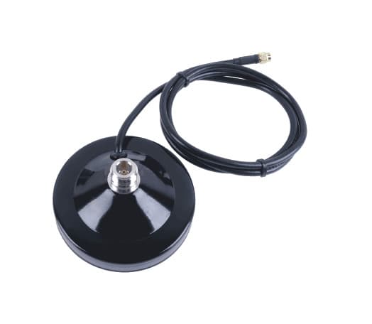 Podstawa magnetyczna średnica 90mm gniazdo N kabel 2m wtyk RP-SMA np. do anten Helium