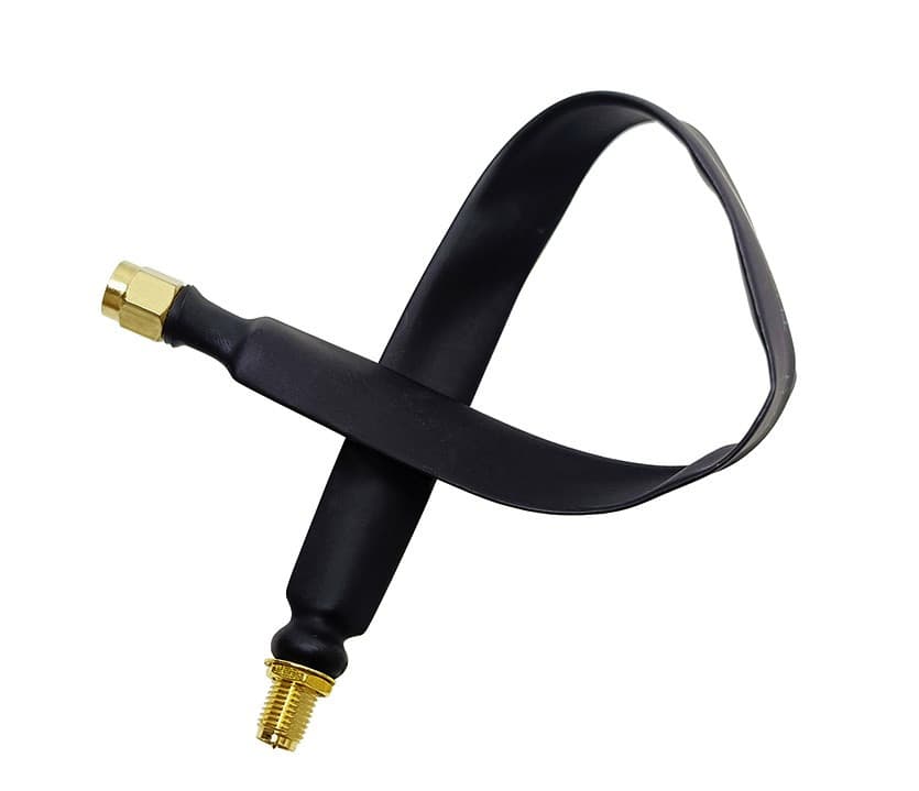 Przepust okienny 50 Ohm RP-SMA męskie/żeńskie - bez wiercenia otworów - do routerów LTE, hotspotów Helium, anten do 6GHz (Radiora Window Adapter RPSMA)