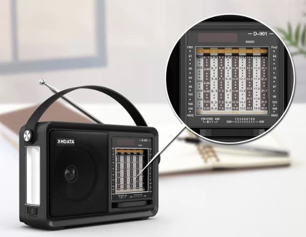 XHDATA D-901 odbiornik globalny SW AM FM z DSP, USB, odtwarzacz MP3 i bluetooth