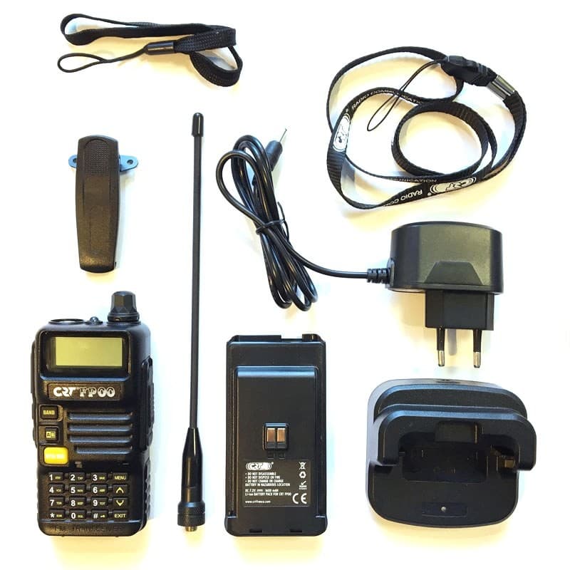 CRT FP00 radiotelefon ręczny 5W VHF/UHF + skaner częstotliwości (lepszy od Baofeng UV-5R, UV-82)