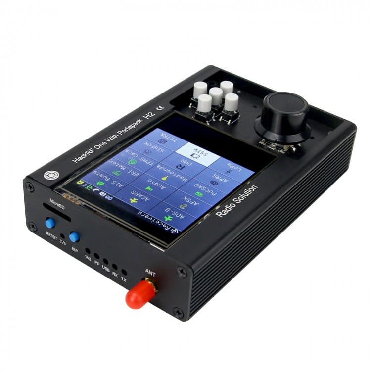 HackRF One + PortaPack H2 + 5 anten + wzmacniacz LNA - odbiornik nadajnik SDR od 1 MHz do 6 GHz (złożony zestaw przenośny z kompletem anten, oprogramowanie Havoc)