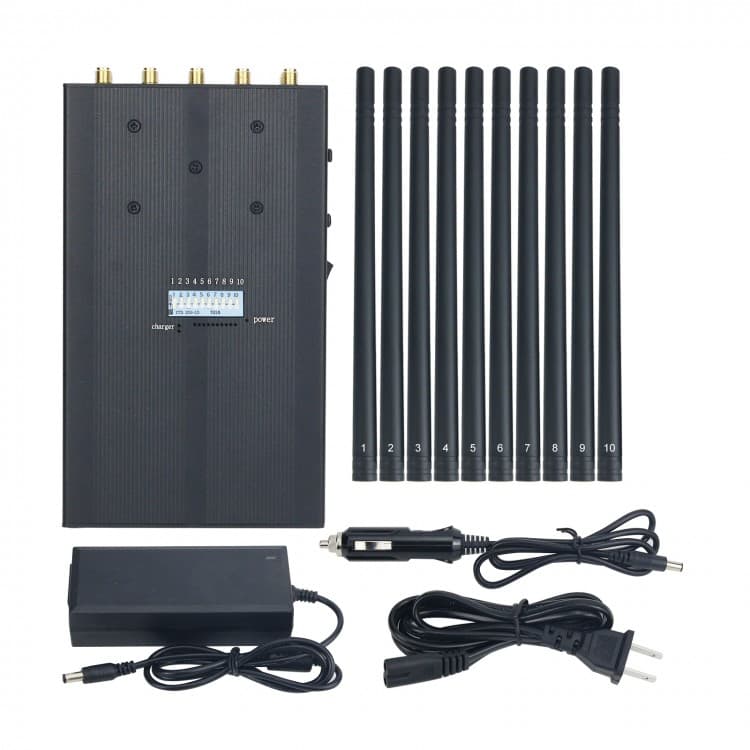 N10 bloker sygnału GSM 2G / 3G / 4G / Wi-Fi (jammer 10-kanałowy)