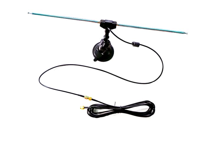 Antena dipol 40MHz-6GHz - zestaw z uchwytem na szybę - do odbiorników SDR RTL-SDR, HackRF, SDRPlay itp.