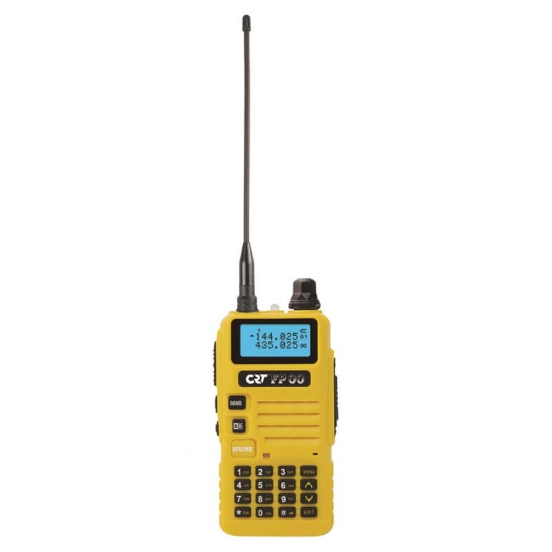 CRT FP00 (żółta obudowa) radiotelefon ręczny 5W VHF/UHF + skaner częstotliwości (lepszy od Baofeng UV-5R, UV-82)