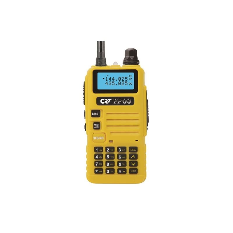 CRT FP00 (żółta obudowa) radiotelefon ręczny 5W VHF/UHF + skaner częstotliwości (lepszy od Baofeng UV-5R, UV-82)