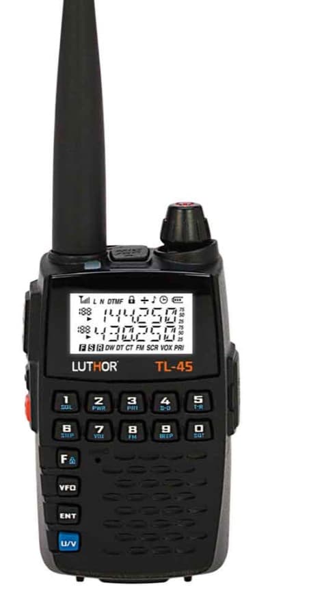 LUTHOR TL-45 Export radiotelefon ręczny 2W VHF/UHF + skaner częstotliwości (136-174/410-470MHz)