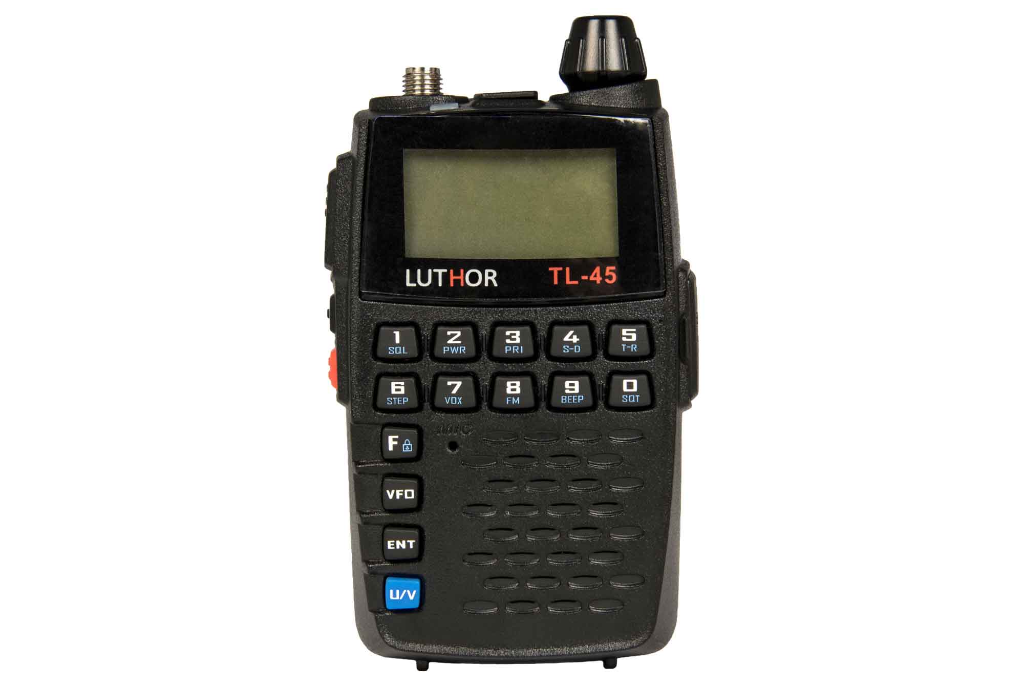 LUTHOR TL-45 Export radiotelefon ręczny 2W VHF/UHF + skaner częstotliwości (136-174/410-470MHz)