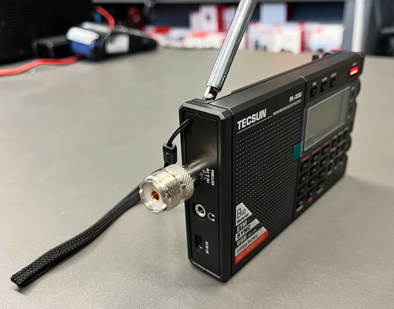 Adapter wtyk jack 3.5mm na gniazdo UHF - do wtyku UC-1 - przejściówka do odbiorników globalnych Tecsun, Sangean, Xhdata itp.