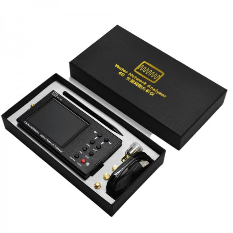 GS-320 analizator antenowy 23MHz - 6.2GHz (HF, VHF, UHF, LTE, WiFi 2.4/5GHz, IoT, bluetooth), dotykowy wyświetlacz 3.2"
