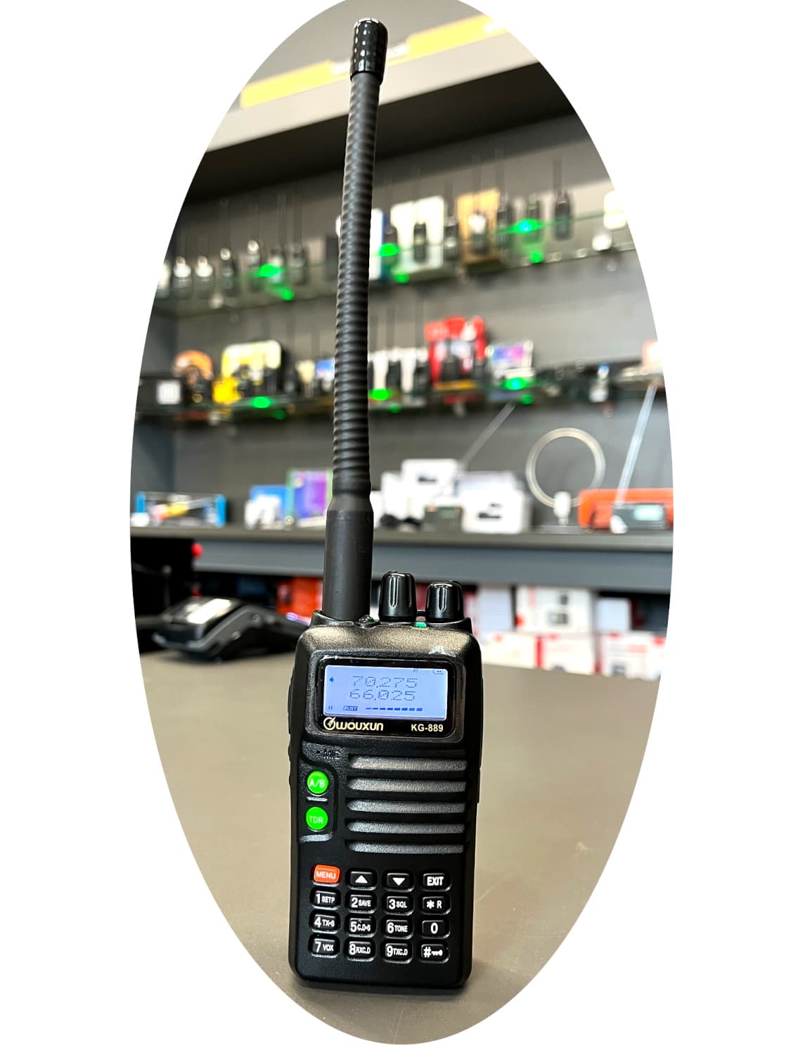 Wouxun KG-889 Export radiotelefon przenośny 5W VHF pasmo 4m 66-88MHz krótkofalówka