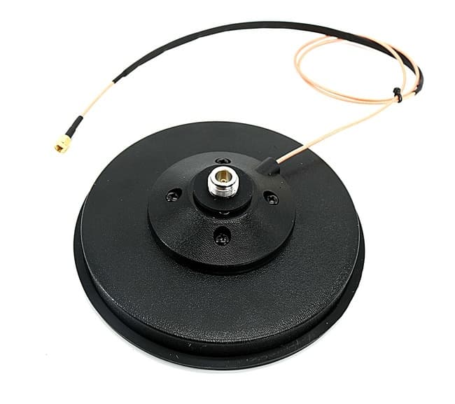 MAAS MAG-16-Helium mocna podstawa magnetyczna średnica 160mm gniazdo N cienki kabel 3m wtyk RP-SMA np. do anten Helium (nie wymaga przepustu okiennego)