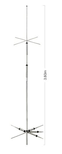 Diamond CP5HS II antena pionowa HF wielopasmowa 7~50MHz długość 360cm (Diamond CP-5HS2)