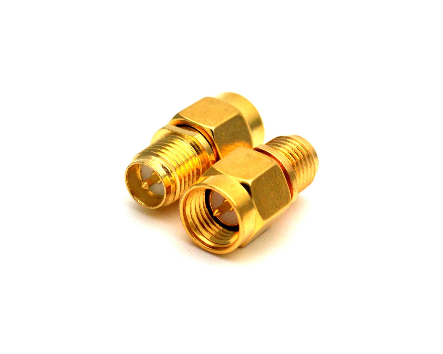 Adapter SMA-M / RP-SMA-F PTFE/Gold (przejściówka do podłączenia wtyku RP-SMA do gniazda SMA) RADIORA