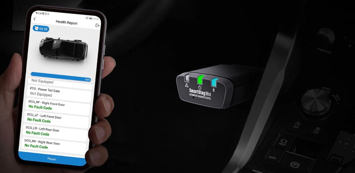 TOPDON SmartDiag Mini interfejs diagnostyczny OBD-2 na smartfon Android - odczyt kasowanie błędów, ABS, TPMS, airbag, DPF itp.
