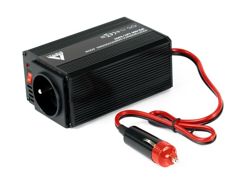 AZO IPS-400 przetwornica napięcia 12V/230V 400W, gniazdo USB 5V - 3 lata gwarancji