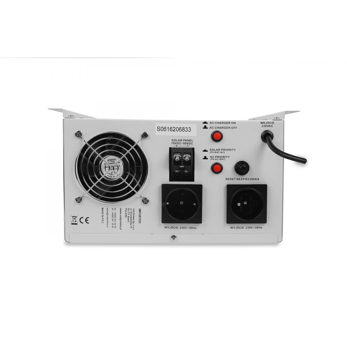 Inwerter solarny SINUS PRO 1000 S 12/230V 1000W + 40A MPPT + UPS + przetwornica CZYSTY SINUS