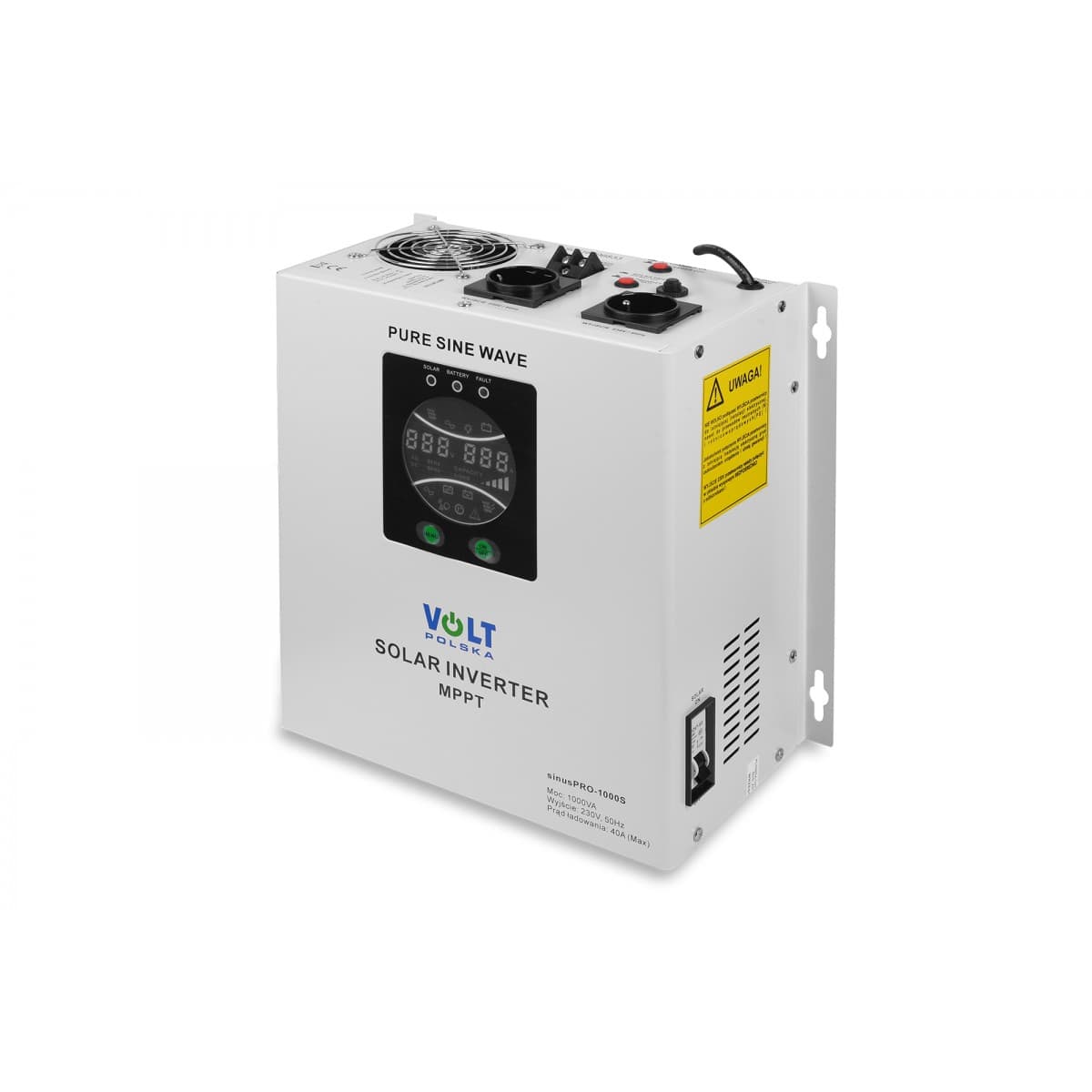 Inwerter solarny SINUS PRO 1000 S 12/230V 1000W + 40A MPPT + UPS + przetwornica CZYSTY SINUS