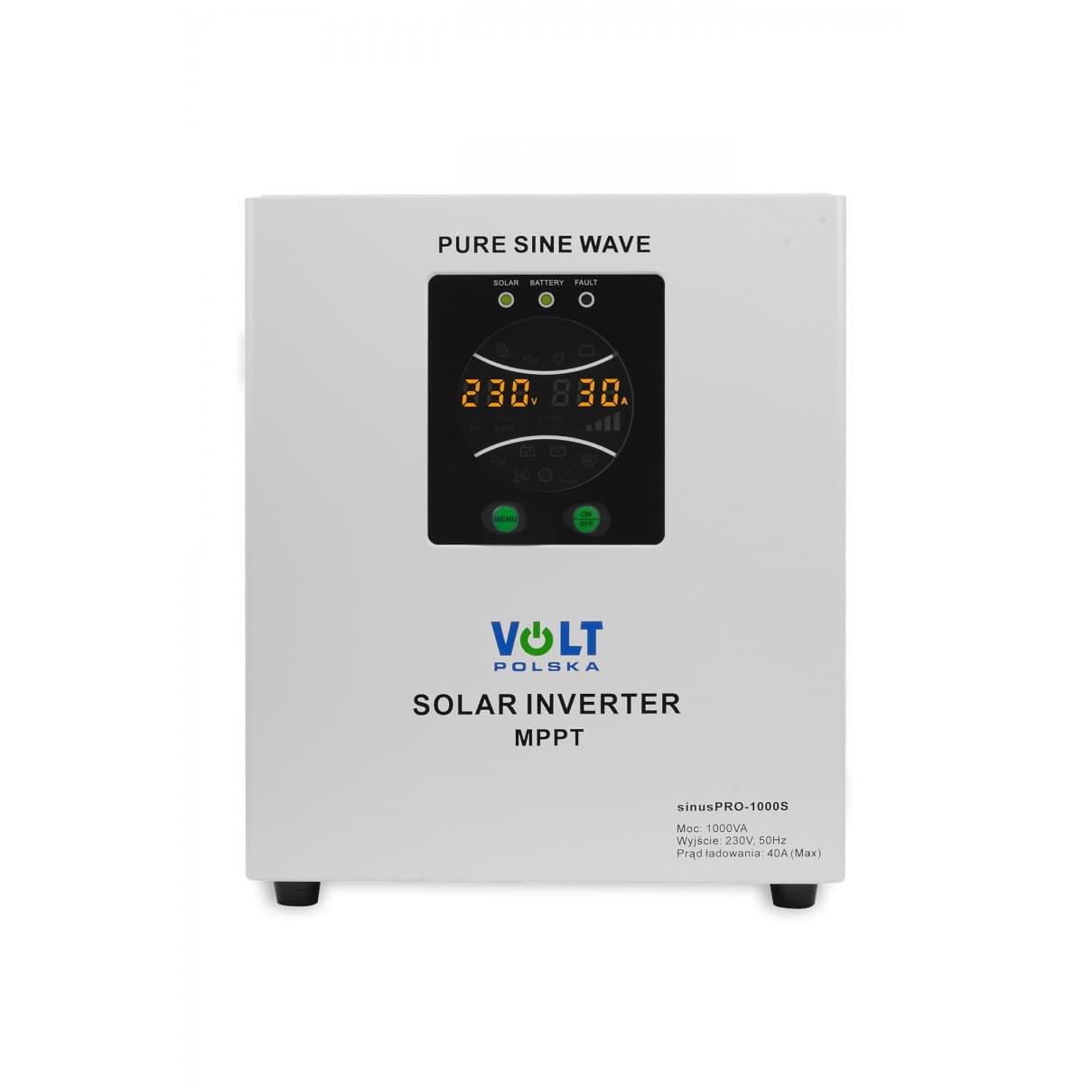 Inwerter solarny SINUS PRO 1000 S 12/230V 1000W + 40A MPPT + UPS + przetwornica CZYSTY SINUS