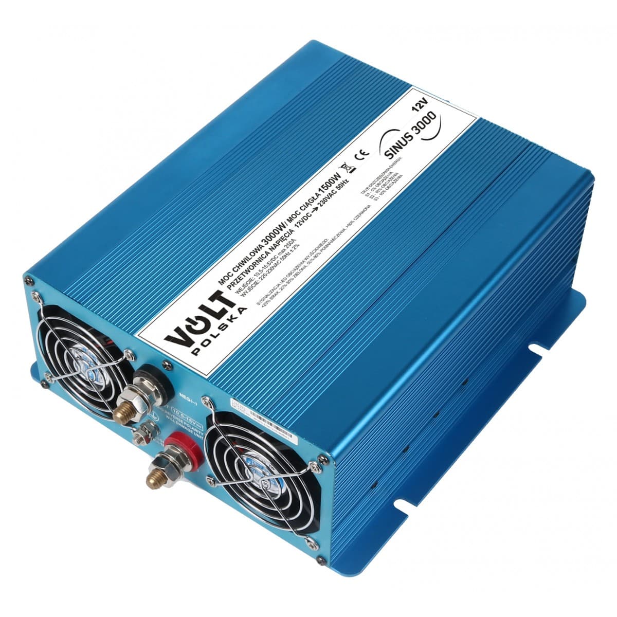 PRZETWORNICA NAPIĘCIA SINUS ECO 3000 Volt Polska 12V/230V 3000W np. POMPY LODÓWKI