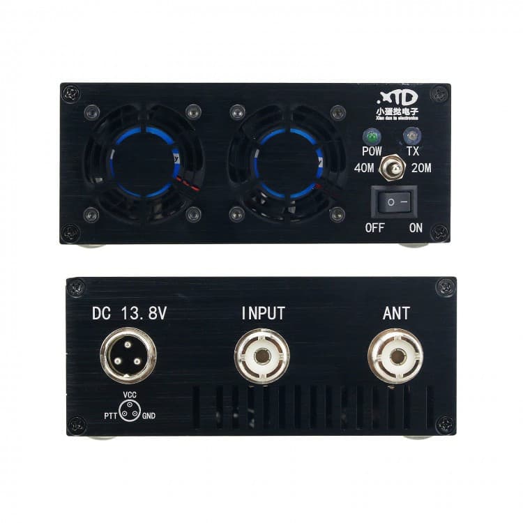 XDT-PA100X wzmacniacz mocy HF 100W np. do Xiegu G90, X6100, G106, Yaesu FT-818, FT-817, Icom IC-705