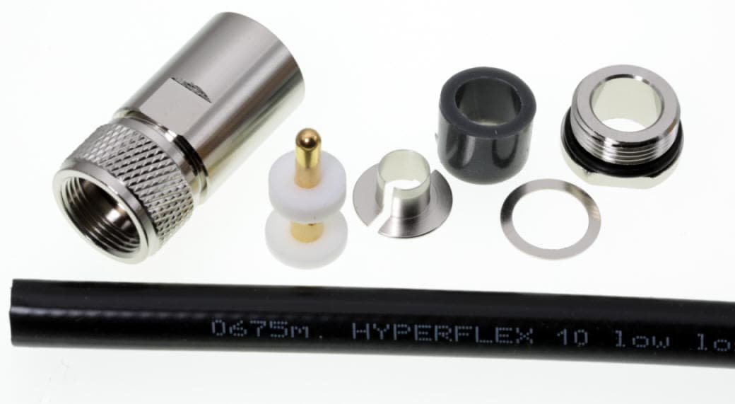 Wtyk UC-1 259/9 skręcany na gruby przewód RG-213 RF-10 H-1000 HyperFlex 10 itp. superjakość PTFE/GOLD # KONEKTOR PRO #