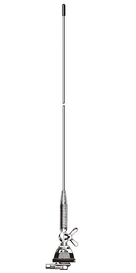 Sirio MGA 108-550 S (ze sprężyną) Antena montażowa VHF/UHF dostrajana 108-550MHz długość do 70cm