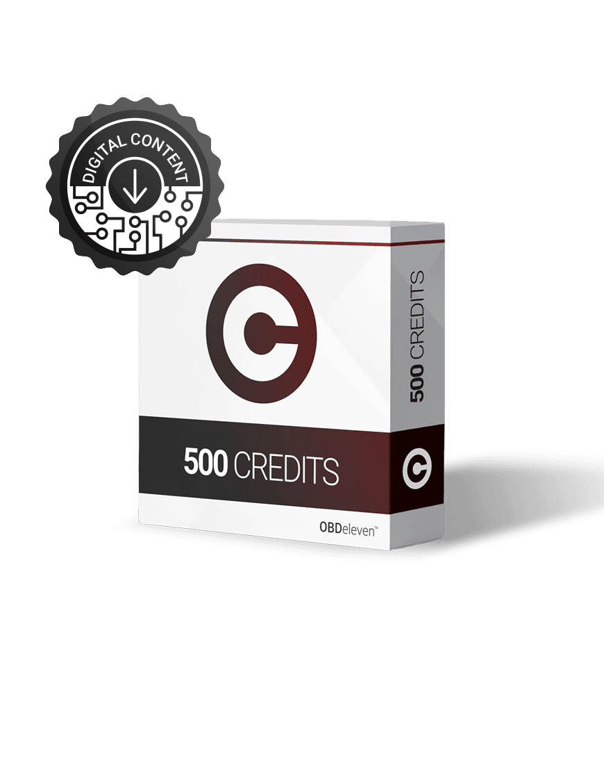 500 kredytów do aplikacji OBD Eleven - 500 credits OBDEleven