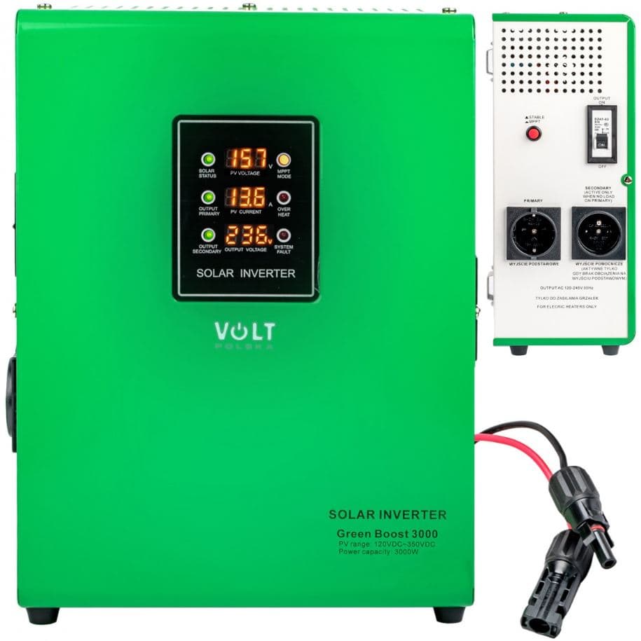 Przetwornica solarna 3kW do grzania wody - VOLT Green Boost MPPT 3000