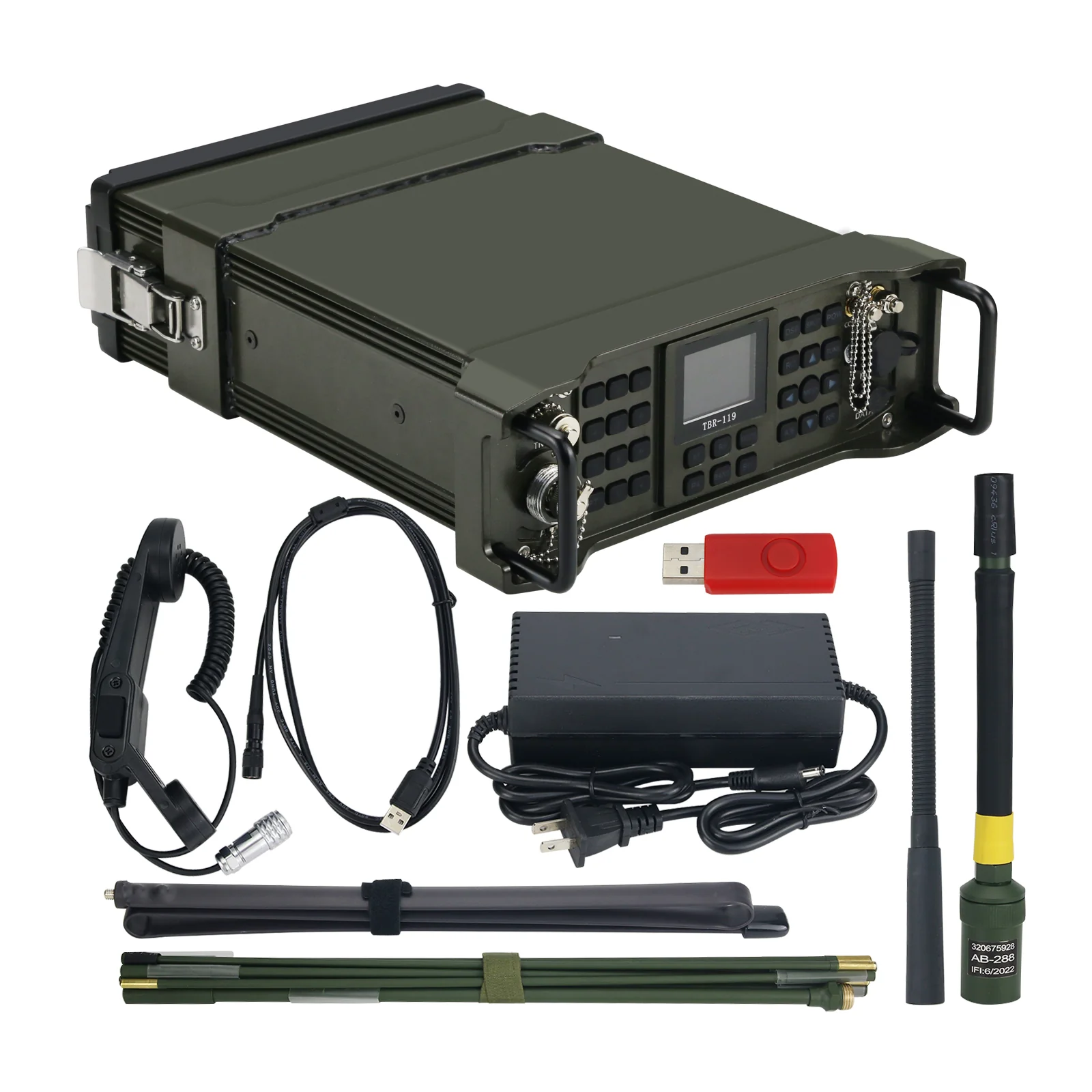 TBR -119 wielofunkcyjna radiostacja pojazdowa / plecakowa SDR - radio survivalowe