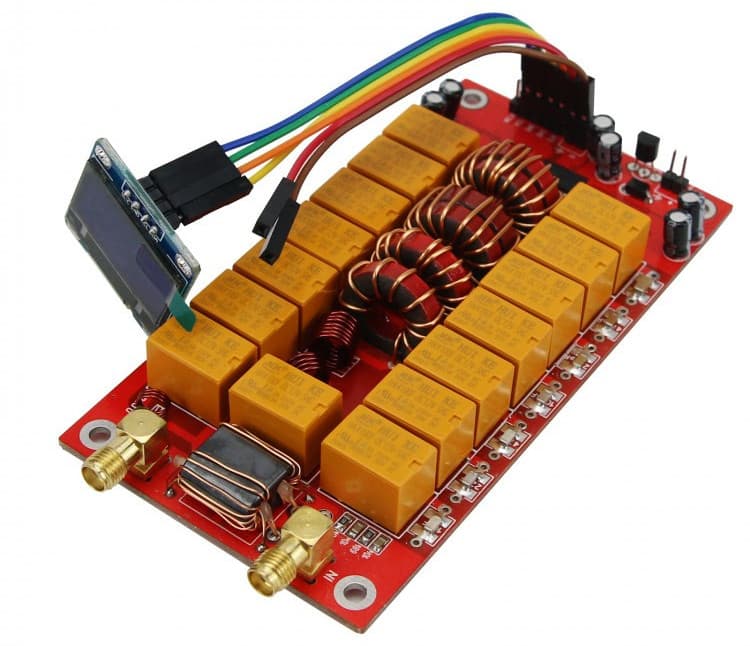 Kit ATU-100 + wyświetlacz OLED - skrzynka antenowa 1.8-55MHz / 100W tuner antenowy, wyświetlacz