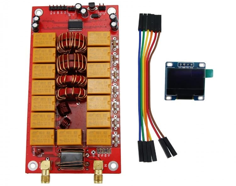 Kit ATU-100 + wyświetlacz OLED - skrzynka antenowa 1.8-55MHz / 100W tuner antenowy, wyświetlacz