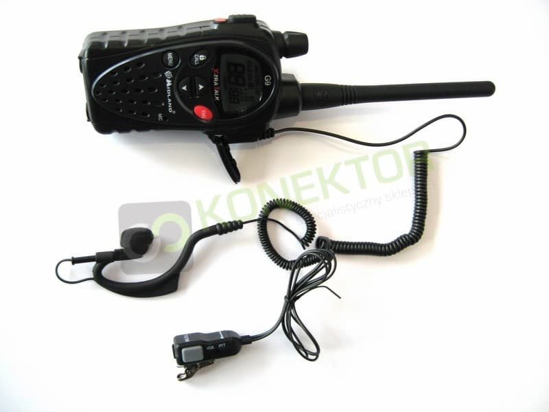 Mikrofonosłuchawka z VOX Midland MA-21-L PRO do CB Alan 42, Intek H-520, PMR Midland G5, G6, G7, G9 itp.