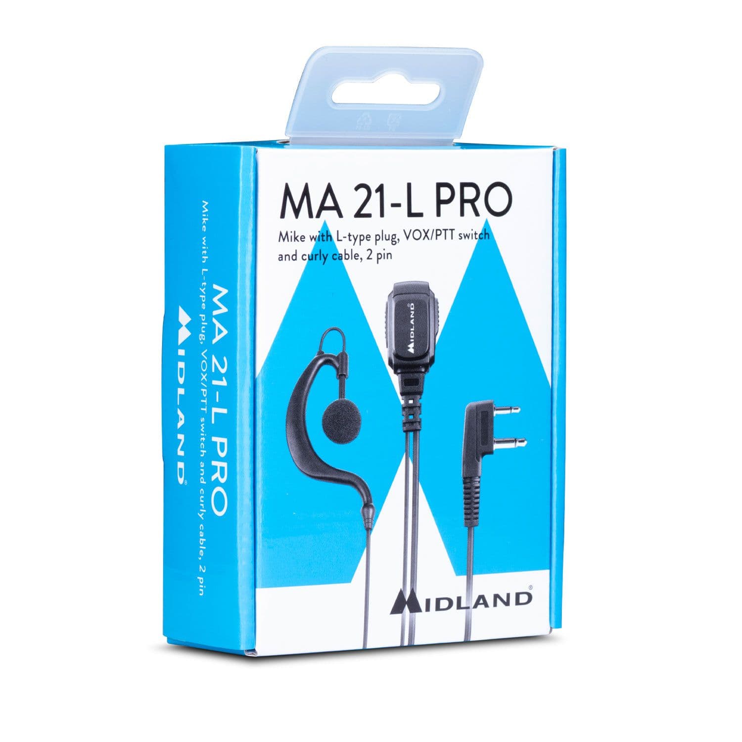 Mikrofonosłuchawka z VOX Midland MA-21-L PRO do CB Alan 42, Intek H-520, PMR Midland G5, G6, G7, G9 itp.