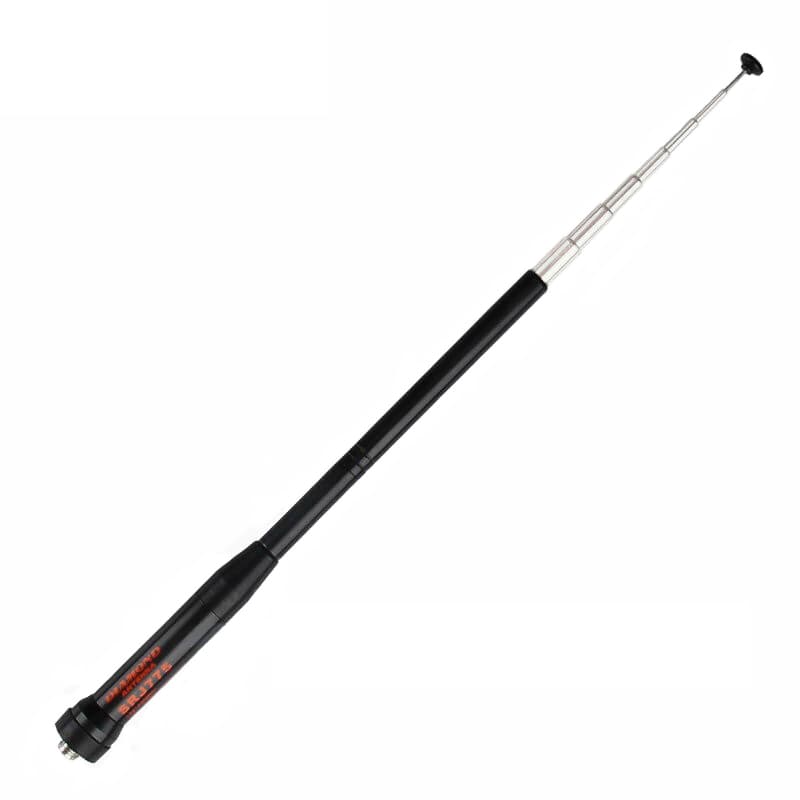 Diamond SRJ775 antena przenośna teleskopowa 17-45cm złącze SMA-F np. do Baofeng UV-5R, UV-82, AnyTone AT-D878, Wouxun KG-UV6D itp.