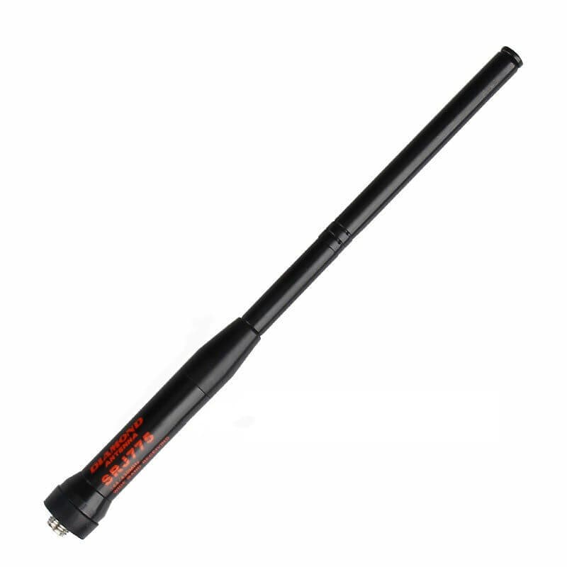 Diamond SRJ775 antena przenośna teleskopowa 17-45cm złącze SMA-F np. do Baofeng UV-5R, UV-82, AnyTone AT-D878, Wouxun KG-UV6D itp.