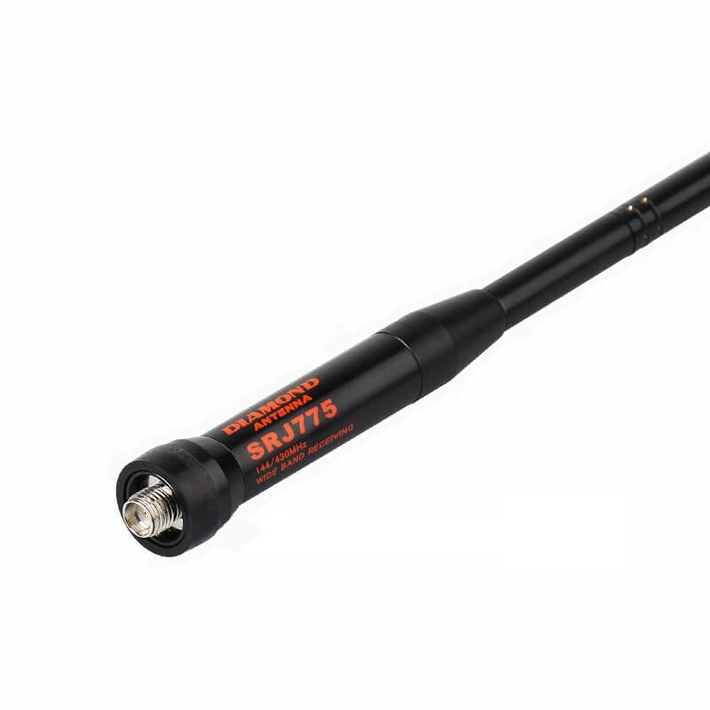 Diamond SRJ775 antena przenośna teleskopowa 17-45cm złącze SMA-F np. do Baofeng UV-5R, UV-82, AnyTone AT-D878, Wouxun KG-UV6D itp.