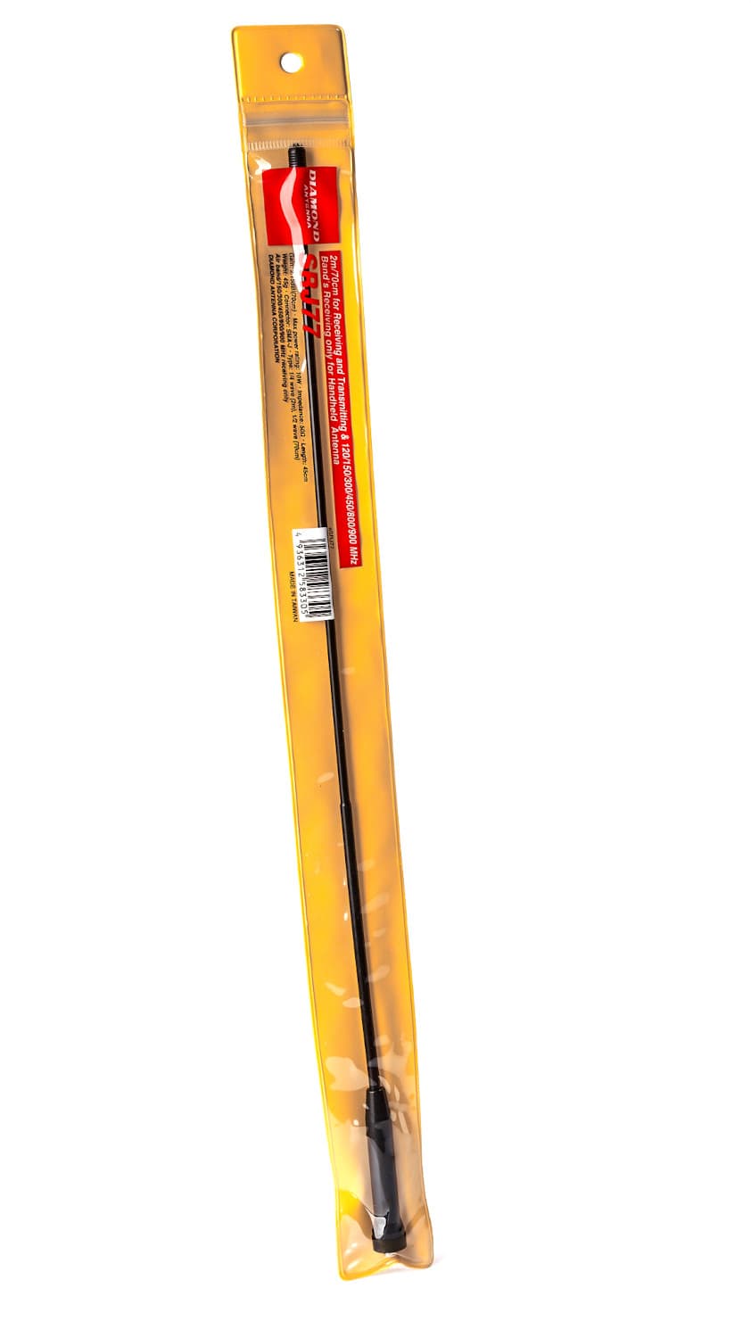 Diamond SRJ77 skuteczna antena przenośna 45cm złącze SMA-F np. do Baofeng UV-5R, UV-82, AnyTone AT-D878, Wouxun KG-UV6D itp.