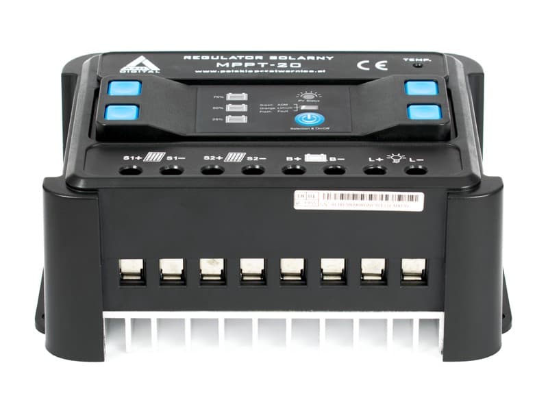 Regulator solarny ładowania MPPT 20A do systemów 12V/24V