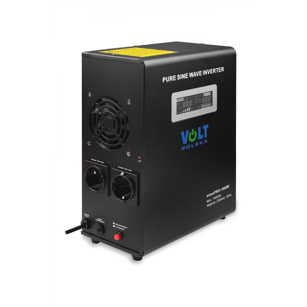 Zasilacz awaryjny sinusoidalny VOLT SINUS PRO 1000 W (700/1000W) 12/230V (do komputerów, serwerów, pompy piece CO itp.)
