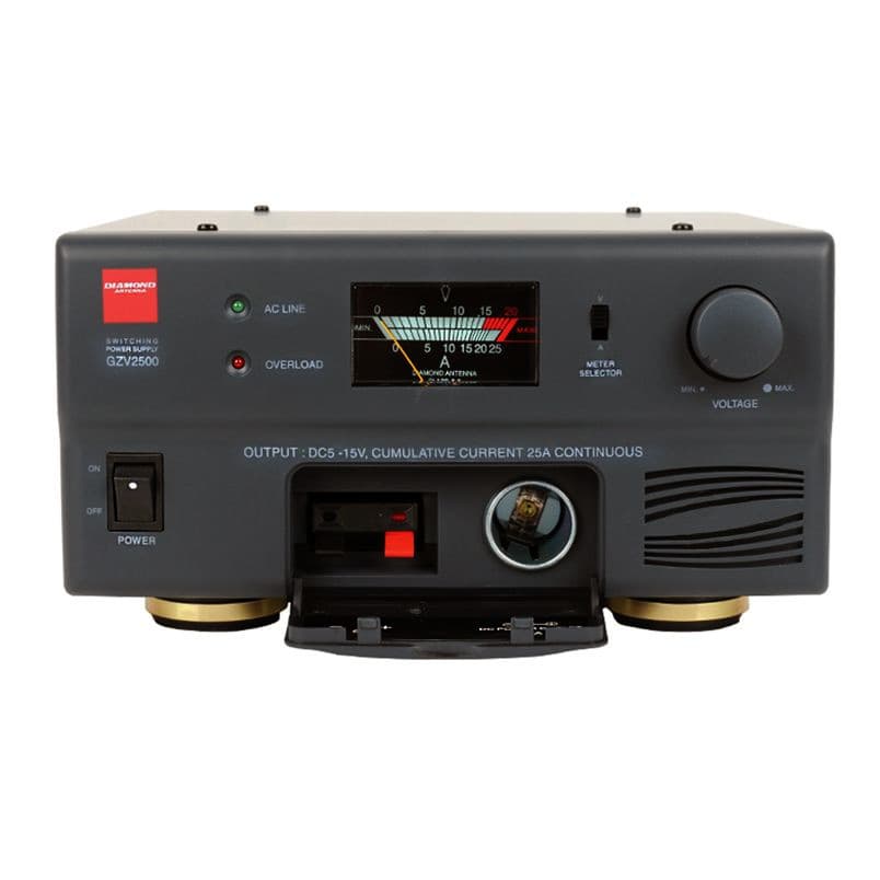 Zasilacz impulsowy 25A DIAMOND GZV-2500 regulacja 5-15V (z blokadą napięcia 13,8V) - do zastosowań w radiokomunikacji