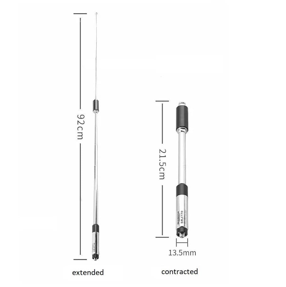 Diamond SRJ770 antena przenośna teleskopowa 21-92cm złącze SMA-F 144/430/1200MHz