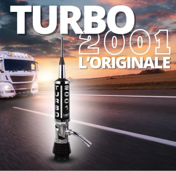 LEMM AT-2001 TURBO czarna/srebrna Antena CB montażowa 200 cm kabel 4m (Lemm AT2001 Turbo)