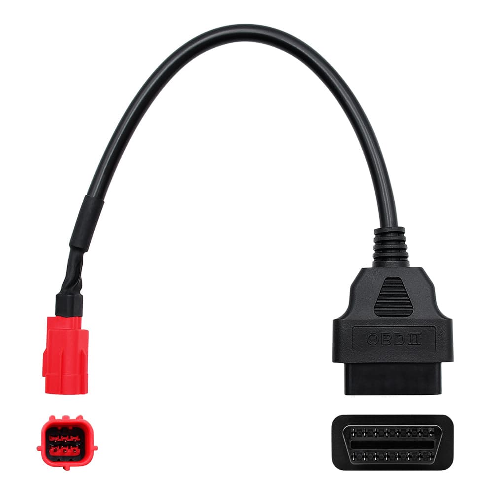 Kabel adapter HONDA 6-PIN do OBD-2 16-pin przejściówka np. ELM-327, Vgate iCar - motocykle Honda - Łódź, Zbąszyńska 2