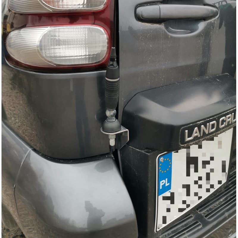 Uchwyt czarny do anteny CB do Toyota Land Cruiser 150, Lexus GX 470 (+ pickupy, offroad itp.)