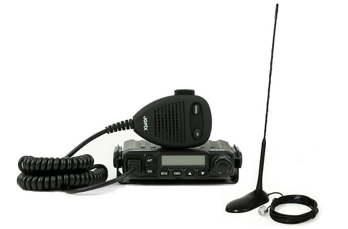 Zestaw mini CB radio Jopix PT-31 + krótka dyskretna antena 45cm na magnesie (CB radio na prezent)