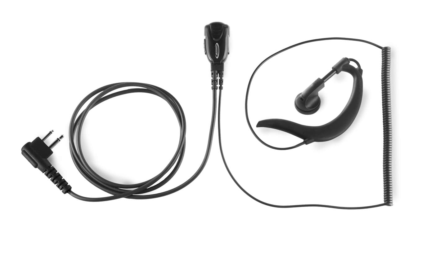 Jetfon JR-1703 E/C mikrofonosłuchawka z zausznikiem / wtyk 2-pin Motorola HYT Yaesu